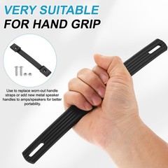 2 Pieces 8 Inches Speaker Cabinet Strap Handles Pull for Speaker Case Black