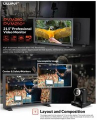 LILLIPUT 21.5″ PVM210S 1000nits SDI HDMI VGA BNC Public View Video HDR Monitor