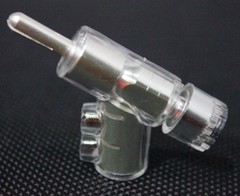 2 pk (1 pair) Silver Plated Locking Speaker Cable Banana Plugs RoHS Compliant