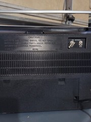 Zenith portable AM FM radio model RH 78Y, AC or battery, made in Taiwan