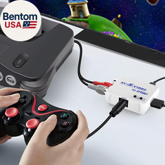 Rca/S-Video to HDMI Converter Adapter, Support 4 : 3/16 : 9 Aspect Ratio Switch,