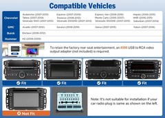 Eonon 8″ IPS Android 13 Car Radio GPS CarPlay For GMC Yukon Sierra Acadia Savana