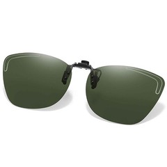 FRAZALA Polarized Clip on Sunglasses for Prescription Glasses – Dark Green