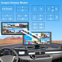 32GB 10″ Quad Monitor 360° Parking System DVR backup HD Cameras For Truck RV BUS