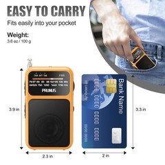 J555 Pocket Radio AM FM USBC Charging& Battery Operated, Excellent Reception&…