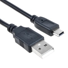 Standard 3FT USB 2.0 Data Cable Type A Male to Mini B Male Data Charger Cord PSU