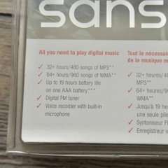 Sandisk Sansa m250 MP3 Music Player 2GB Black New Sealed