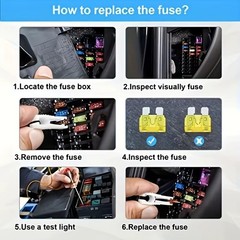 300Pcs Car Fuse Assortment Kit, 160 Mini Blade Fuses Automotive + 90 Standard**