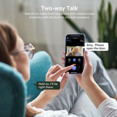 Smart 1080P Video Doorbell Camera with Doorbell Receiver, Live View, AI Human De