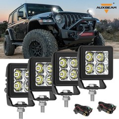 4X AUXBEAM 2″ LED Work light Bar Spot Pods Driving Fog Lamp Offroad Ditch Lights