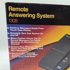 Vintage AT&T Remote Answering System Machine Model 1308 Used in Original Box