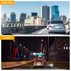 3 Lens Dash Cam Front Cabin Rear 1080P Night Vision, Parking Monitor, G-Sensor