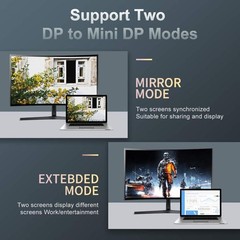 1m Laptop Mini DP to DP Cable Conversion Cord 8K@60Hz 4K@144Hz DisplayPort 1.4 t