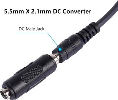 500 DC Coupler Female to Female 5.5mm 2.1mm Barrel Jack Power Connector Plug Lot
