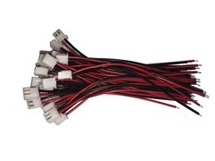 30 Sets JST XH 2-Pin Connector Kit Female with 100mm 26 AWG Cable Male Plug