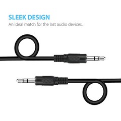 Packs 3.5mm Auxiliary Audio Cable 3ft AUX Cable Male to Male for Home/Car Stereo