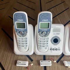 VTech CS6124 DECT 6.0 Cordless Phone System w/ 3 Handsets Answering Machine