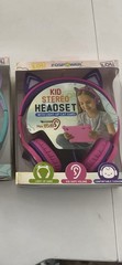 FosPower Kid Stereo Headset Wired 3.5mm Light-Up Cat Ear Headphones