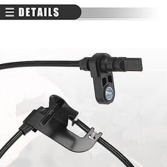 ABS Wheel Speed Sensor, for Toyota RAV4 4WD 08-12, Metal, 89542-42050, Black,