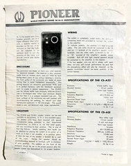 Vtg Pr PIONEER CS-A31 Stereo 16 Ohm 12″ 3-Way SPEAKER SYSTEM – Not Fully Tested