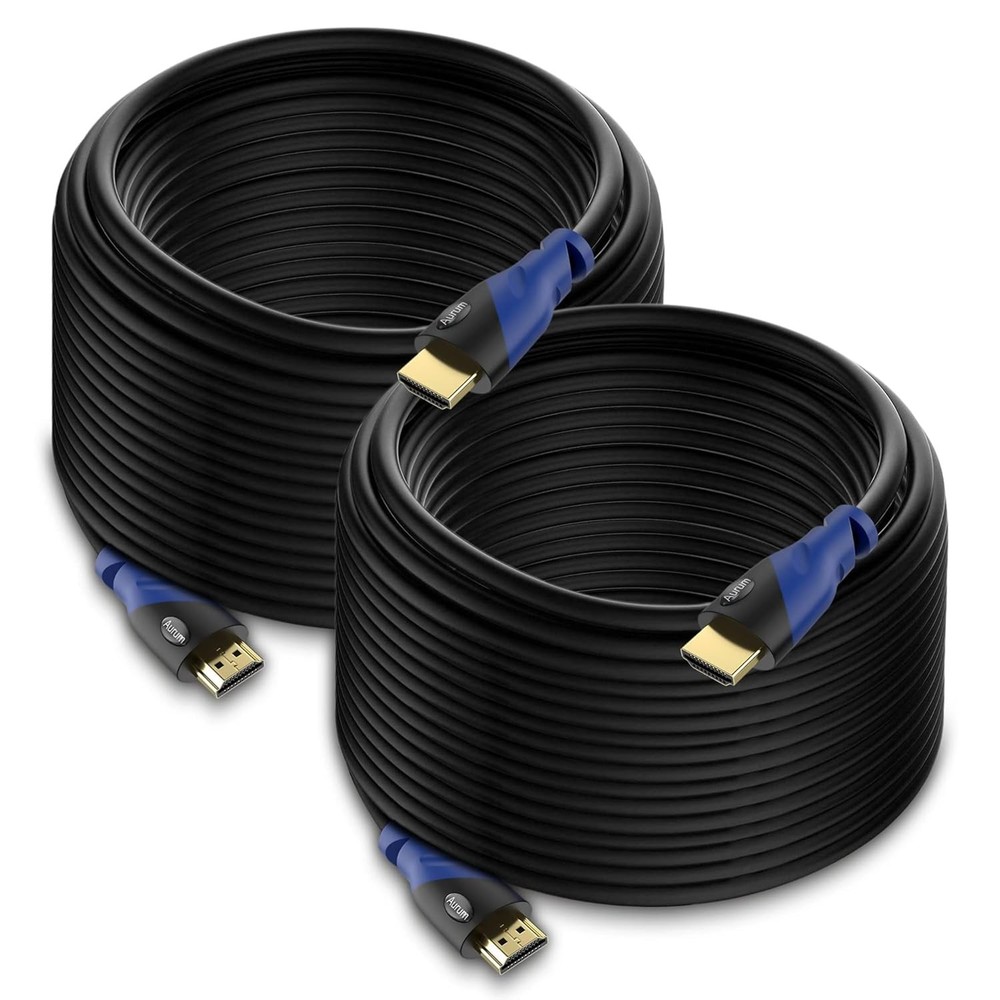 HDMI Cable 50ft 2Pack 4K@60Hz High Speed HDMI Cord with Ethernet Supports UHD