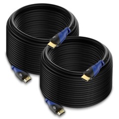 HDMI Cable 50ft 2Pack 4K@60Hz High Speed HDMI Cord with Ethernet Supports UHD