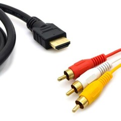 HDMI To RCA AV Adapter Converter Cable CVBS 3RCA 1080P Composite Video Audio lot