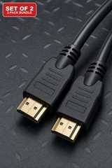 HDMI to HDMI Cable 6FT 4K Set of 2 for HDTV Monitor PS5 PS4 Xbox Blu-ray Player
