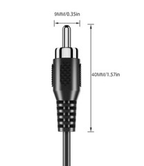 RCA to Speaker Wire Adapter Speaker Bare Wire Cables to RCA Plugs Adapter Rep…