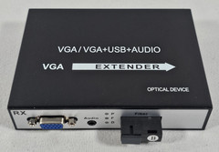 1080p VGA Fiber Extender SC Stereo 3.5mm Jack Up to 20km Single-Mode 500m Multi
