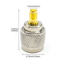 2/4/10Pcs PL259 UHF Male to SMA Female Jack RF Coax Adapter Barrel Connectors