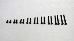 Schwarze Phono Schrauben Set M2 Inbusschrauben für Thorens TP Headshell