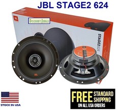 2-Pairs JBL Stage2 624 6.5″ 6-1/2 inch Car Audio 2-Way Coaxial Speakers 240W Max