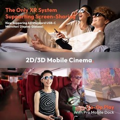 VITURE Pro AR Glasses 135″ 120Hz 1000nits Ultra Clarity Display Smart XR Glasses