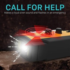 FosPower Emergency Weather Radio (Model A3) NOAA/AM/FM with 14800mWh Model A3