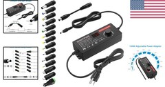 Universal DC Power Supply Adapter 3.5V to 24V with 14 Tips and LCD Display