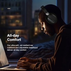 Headphones Over Ear Wireless Foldable Headsets Built-in Mic Hi-Fi Stereo Bass