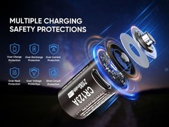 4 Pcs 2100mwh RCR123 CR123A CR123 3V Rechargeable Lithium Li-ion Battery +Cable