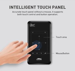 Mini Projector 1080P HD Video DLP Projector Android 9.0 bluetooth home theater