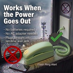 Vintage Corded Phone for Seniors – Easy-to-Use Landline