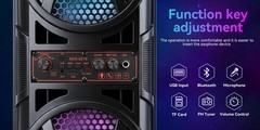 Portable Bluetooth Speaker Sub 3000W woofer Heavy Bass Sound System Party+Remote