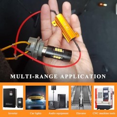 50W 6ohm LED Load Resistors, Aluminum Turn Signal Resistor Flasher 2 PCS