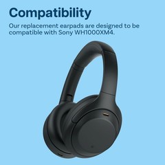 Ear Pads Replacement for Sony WH-1000XM4 Noise Cancelling Headphone by MMOBIEL –