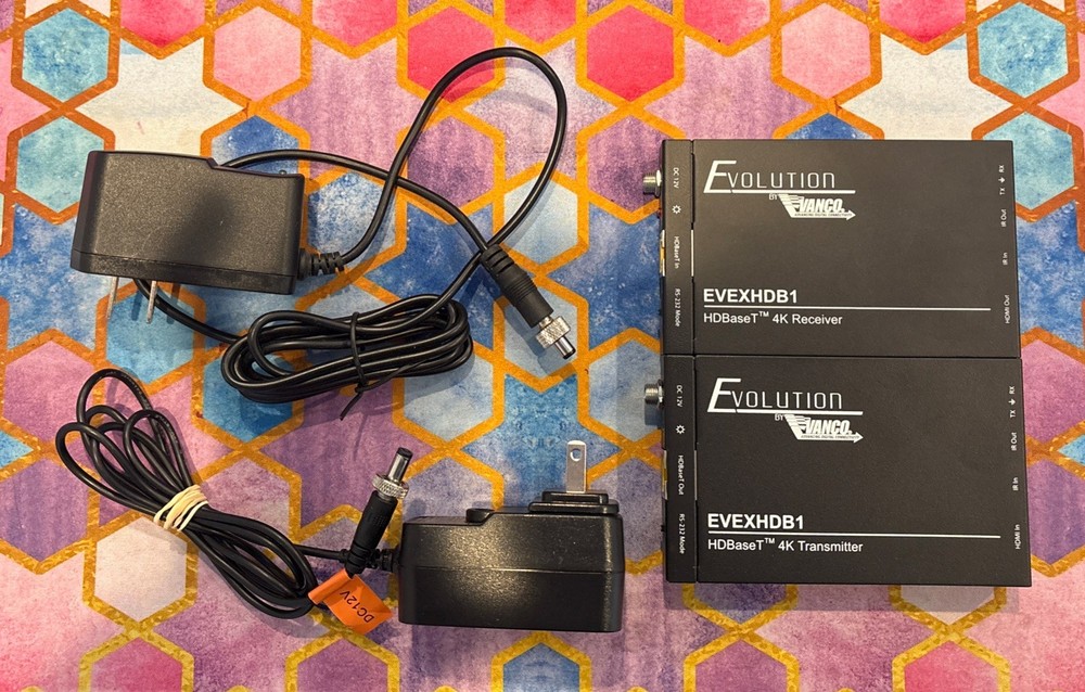 Vanco Evolution EVEXHDB1 HDMI HDBaseT Slim Extender Set