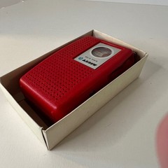 Vintage Solid State Arrow Transistor Radio Red Made in Hong Kong Working