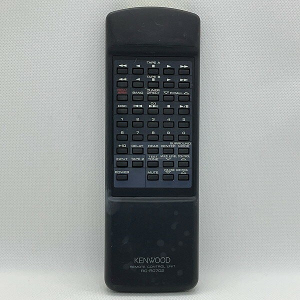 Genuine KENWOOD RC-R0702 Black Tested Remote Control Audio Japan JP F/S