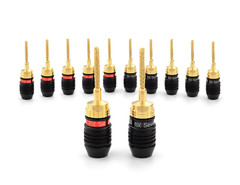 Deadbolt Flex Pin Banana Plugs for Spring Loaded Speaker Terminals