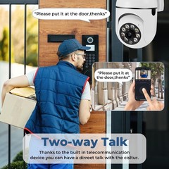 2 Pack Wireless 5G WiFi Security Camera System Smart Outdoor Night Vision 1080P