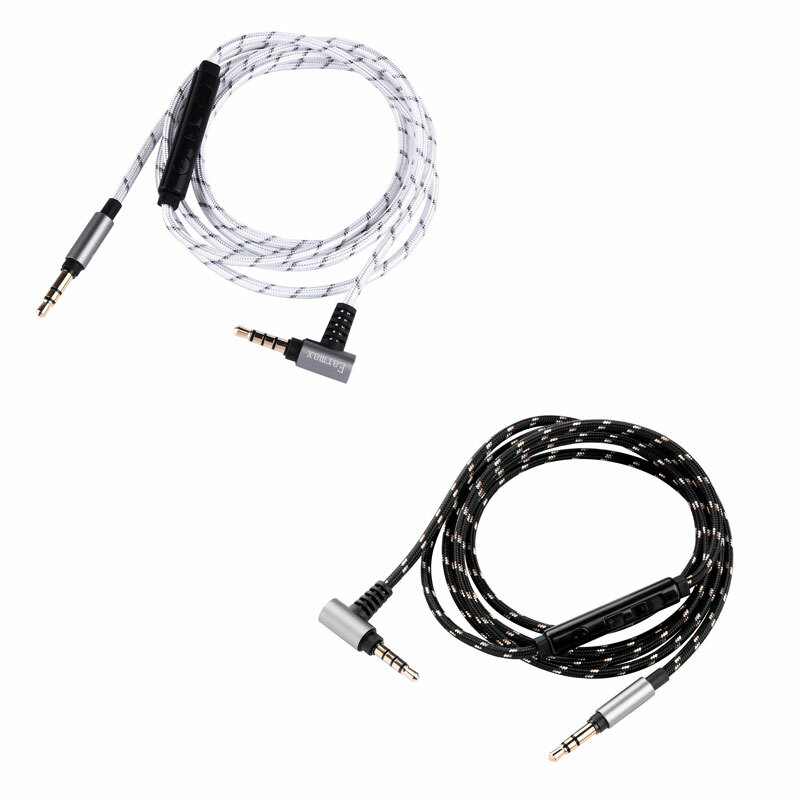 Replace Audio nylon Cable with Mic For SONY MDR-NC60/NC50/NC200D/NC500D/SBH60