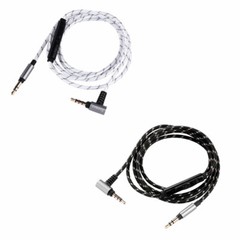 Replace Audio nylon Cable with Mic For SONY MDR-NC60/NC50/NC200D/NC500D/SBH60